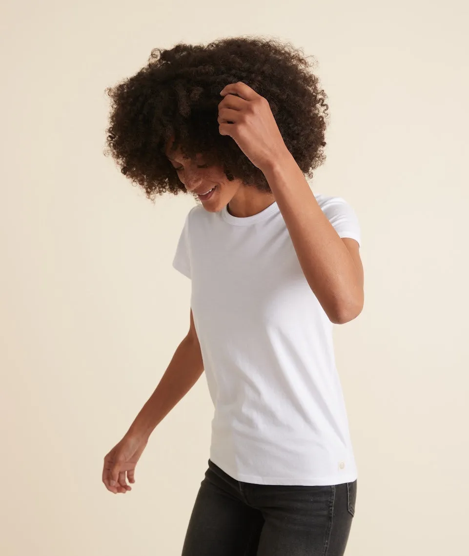 Women's Signature Crew in White sold by Marine Layer product image thumbnail 3