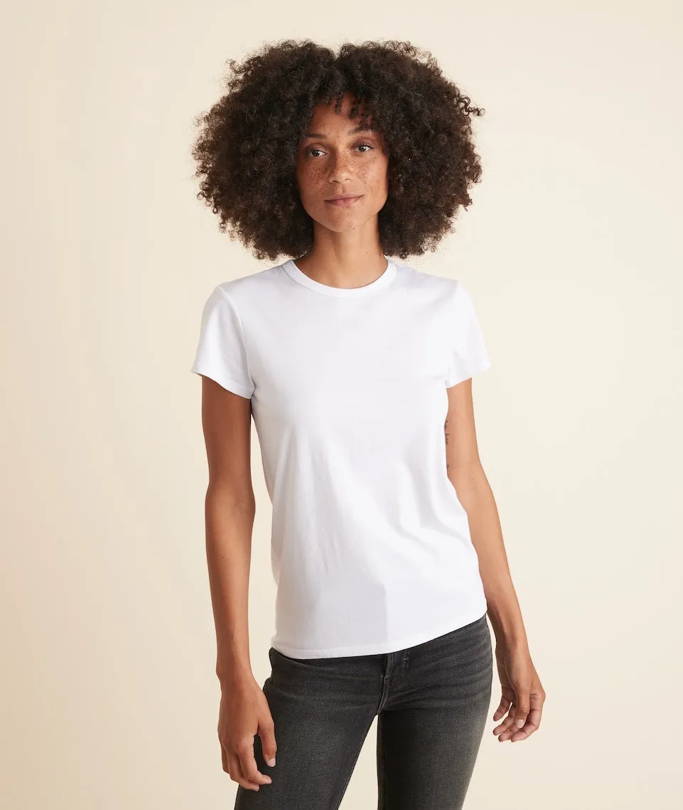Women's Signature Crew in White sold by Marine Layer product image thumbnail 4