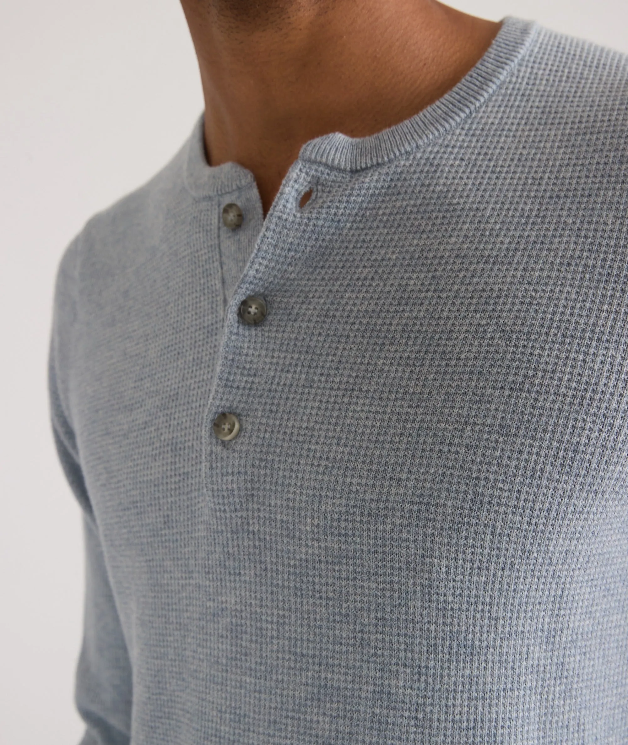 Merino Blend Sweater Henley sold by Marine Layer product image thumbnail 4