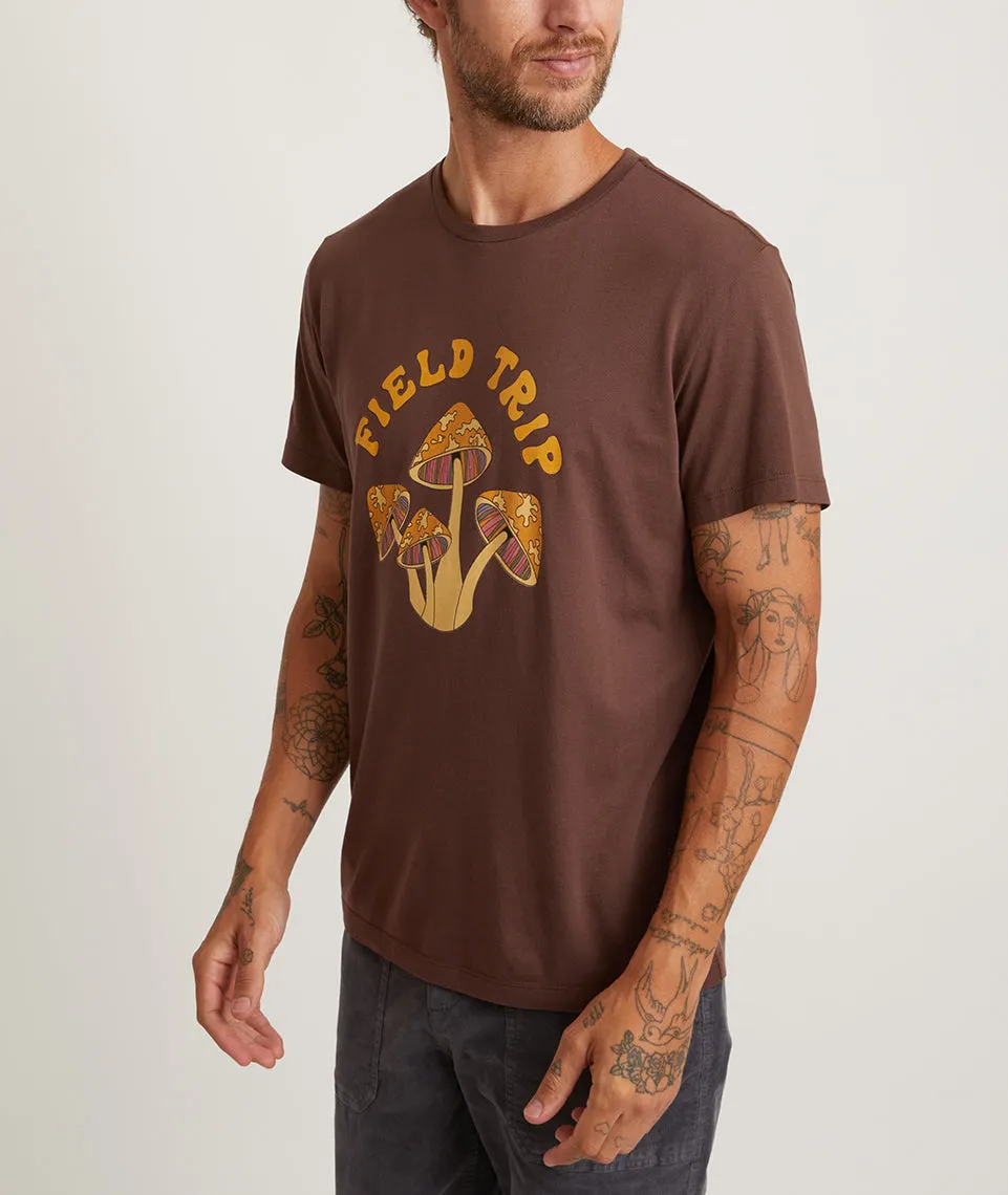 Signature Crew Graphic Tee in Walnut sold by Marine Layer product image thumbnail 4