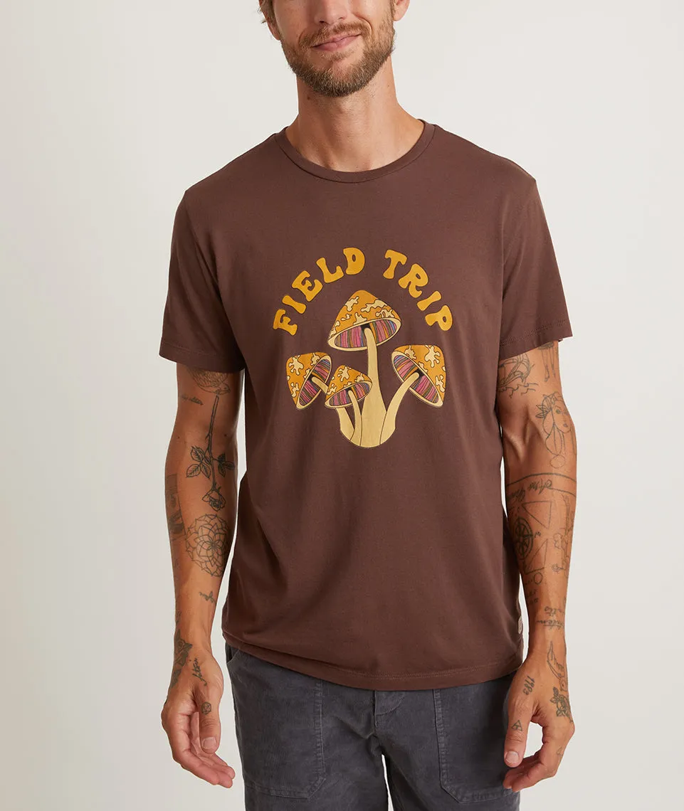 Signature Crew Graphic Tee in Walnut sold by Marine Layer product image thumbnail 2