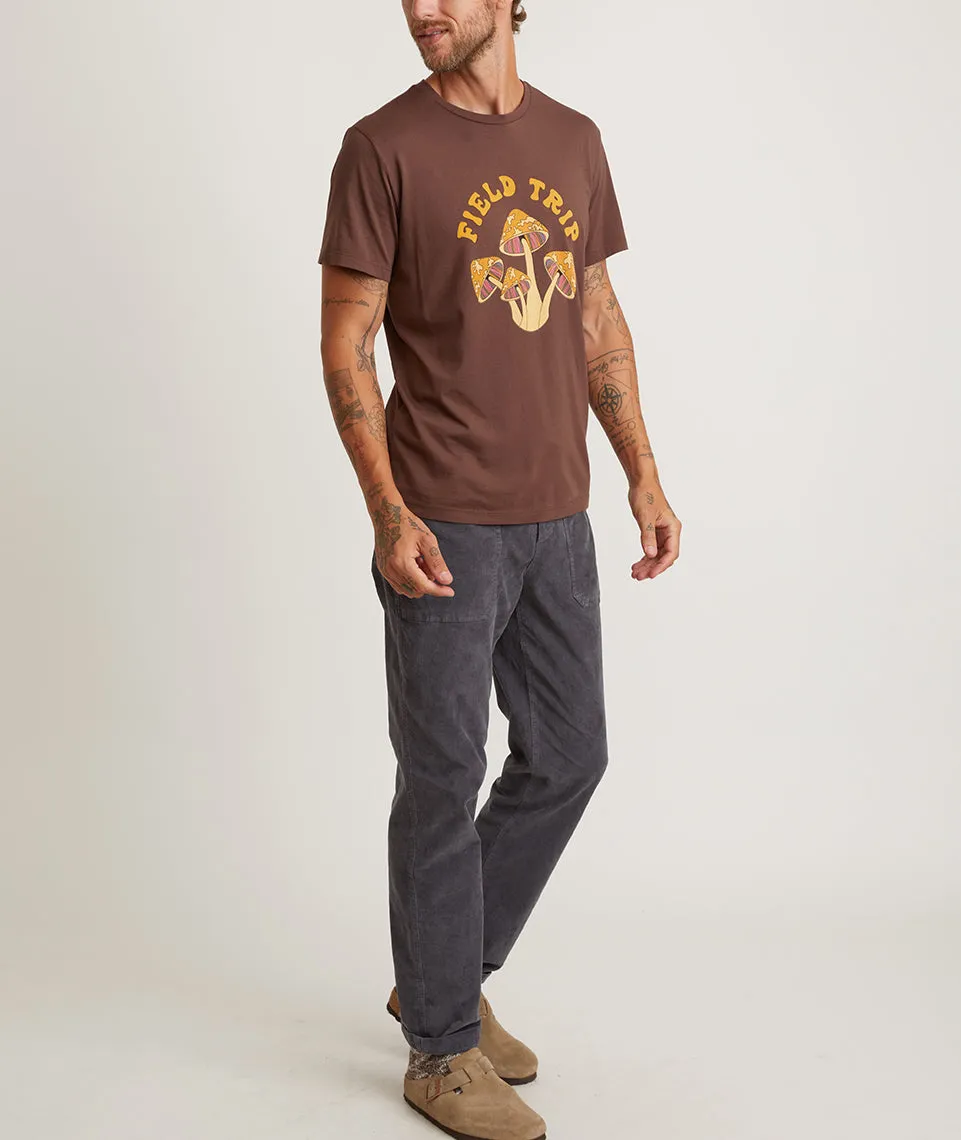Signature Crew Graphic Tee in Walnut sold by Marine Layer product image thumbnail 5