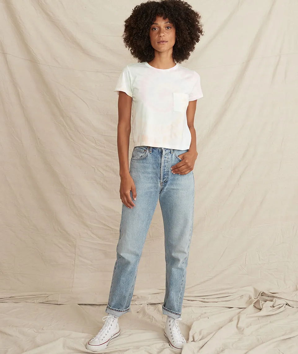 Crop Pocket Tee in Tie Dye sold by Marine Layer product image thumbnail 5
