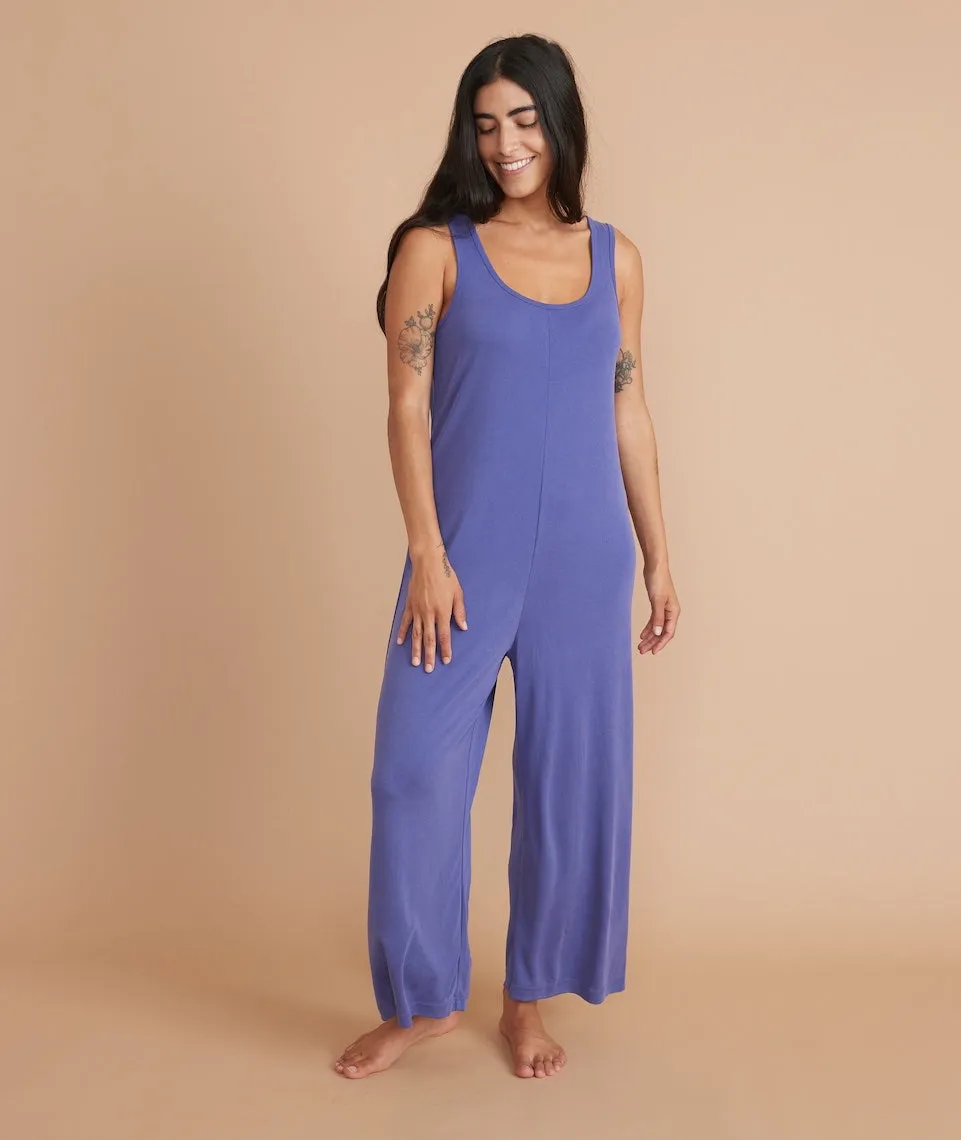 Luxe Rib Jumpsuit in Orient Blue sold by Marine Layer product image thumbnail 4