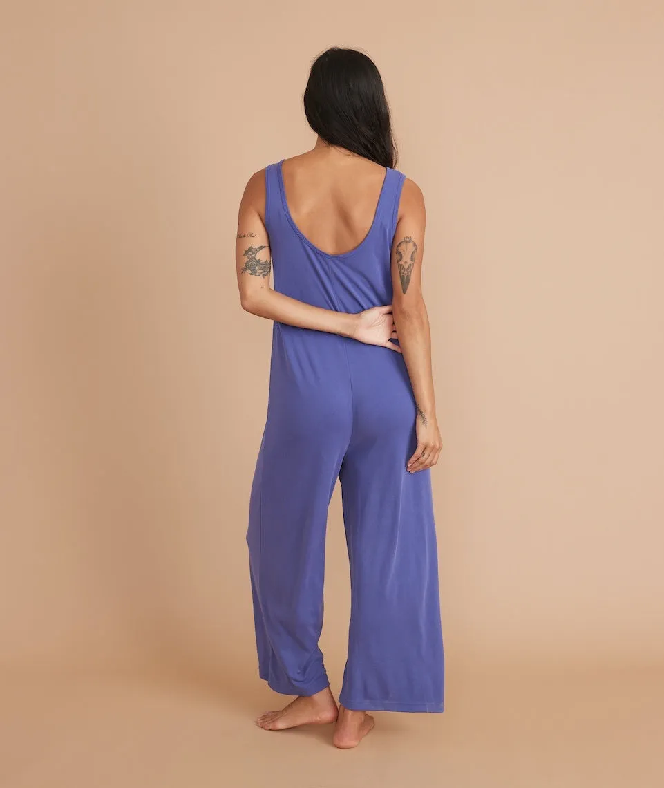 Luxe Rib Jumpsuit in Orient Blue sold by Marine Layer product image thumbnail 3