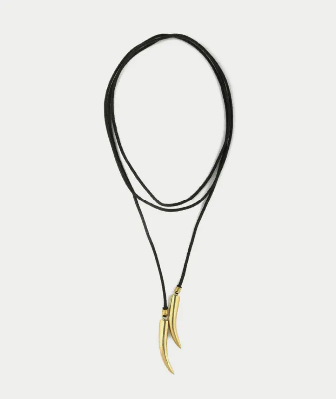 Soko Talon Cord Lariat Necklace sold by Marine Layer