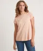 Swing Crew Tee in Shell Coral sold by Marine Layer