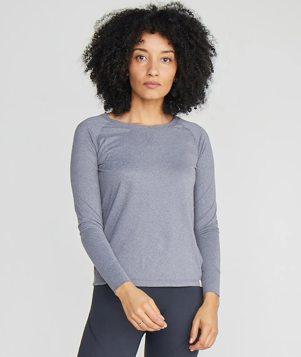 Serena Crewneck in Raven sold by Marine Layer