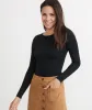 Rib Crew in Black sold by Marine Layer