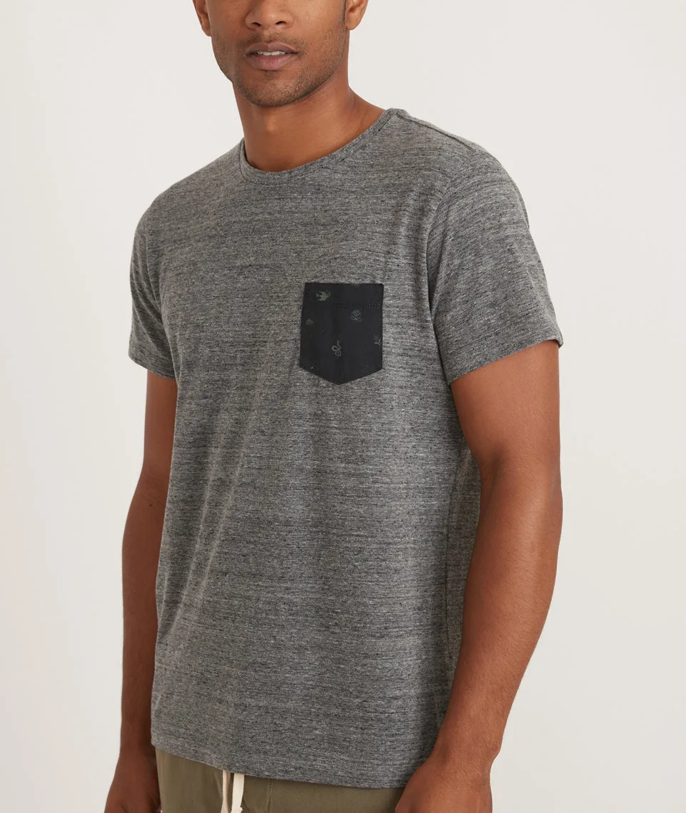 Signature Pocket Tee in Heather Grey Neps sold by Marine Layer product image thumbnail 3