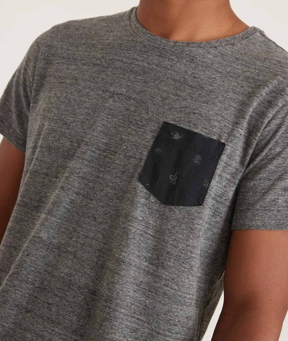 Signature Pocket Tee in Heather Grey Neps sold by Marine Layer product image thumbnail 4