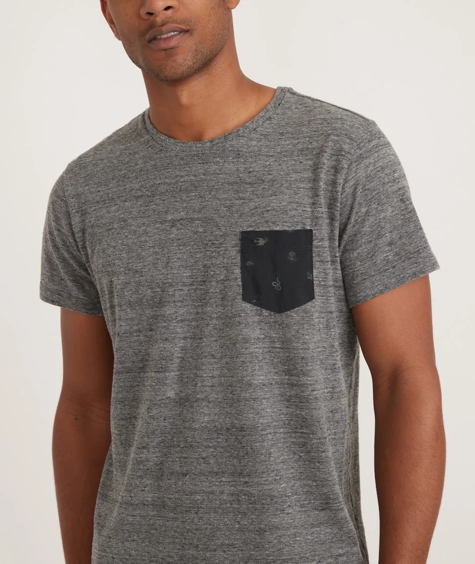 Signature Pocket Tee in Heather Grey Neps sold by Marine Layer product image thumbnail 2
