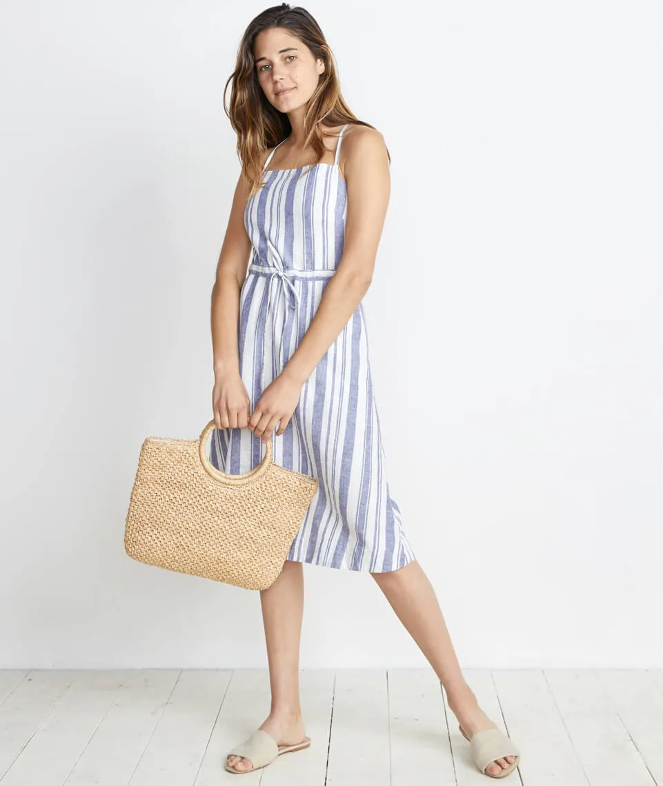 Lily Dress in Blue/White Stripe sold by Marine Layer product image thumbnail 5