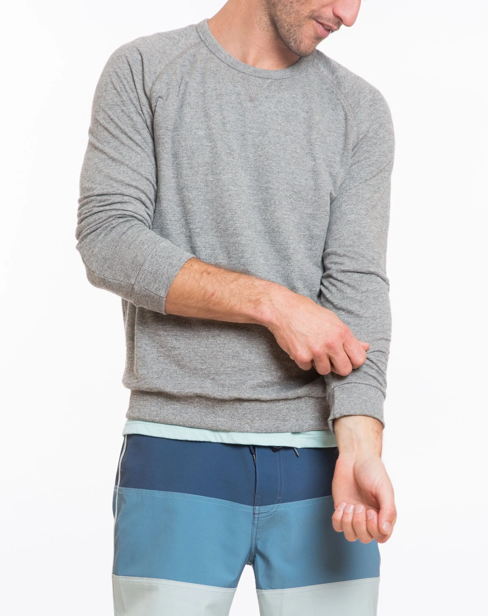 Double Knit Raglan - Heather Grey sold by Marine Layer product image thumbnail 3