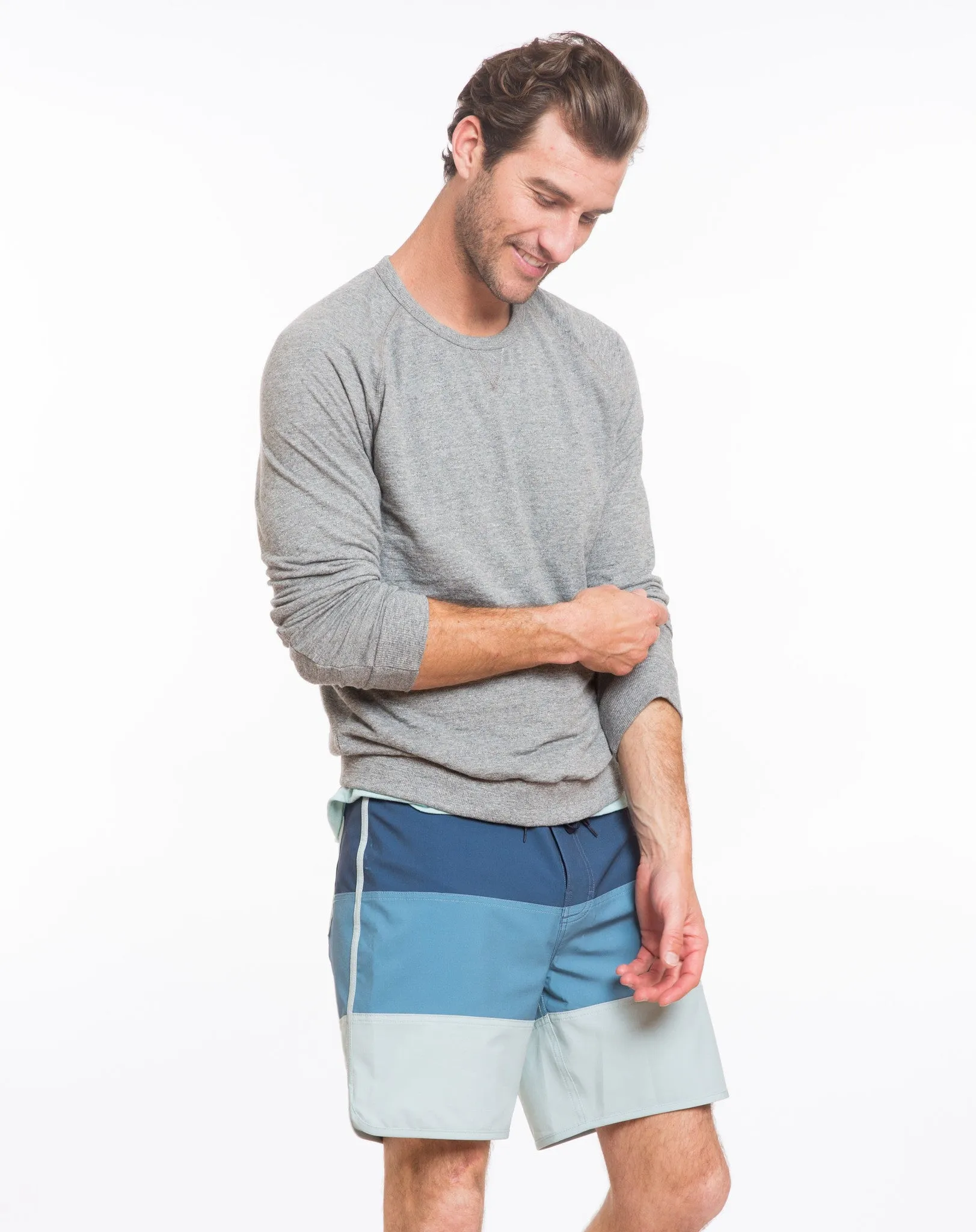 Double Knit Raglan - Heather Grey sold by Marine Layer