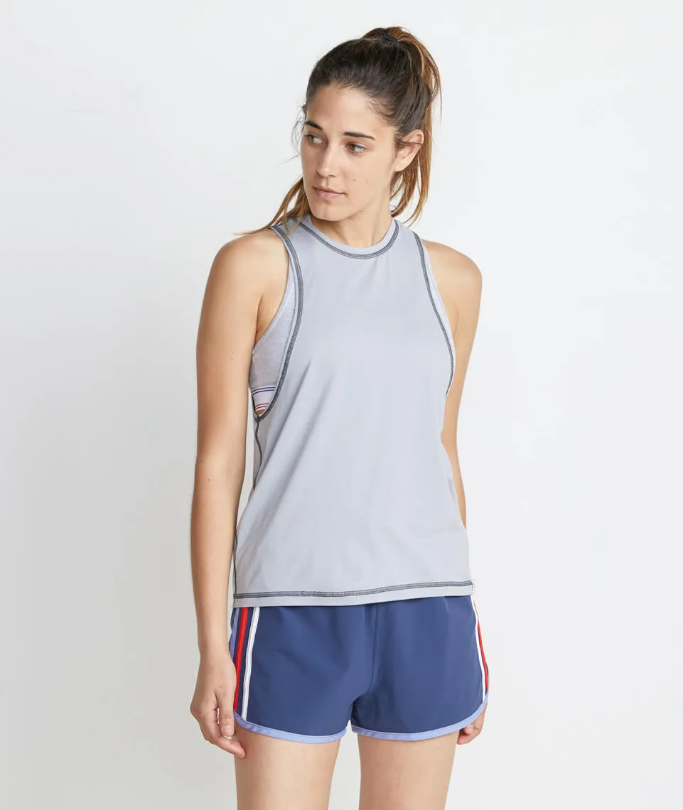 Sally Tank in Sleet sold by Marine Layer