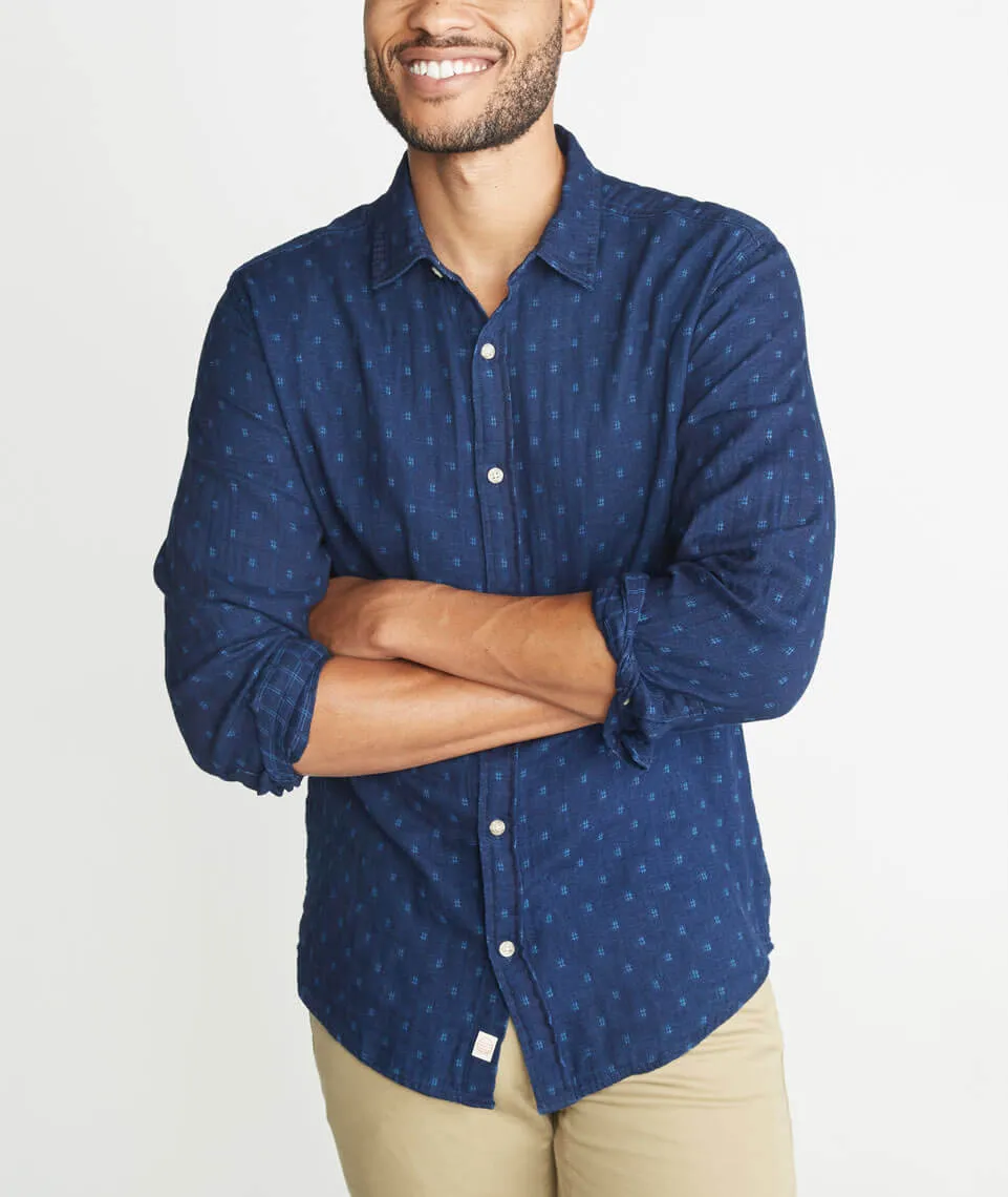 Hudson Indigo Button Down sold by Marine Layer product image thumbnail 2