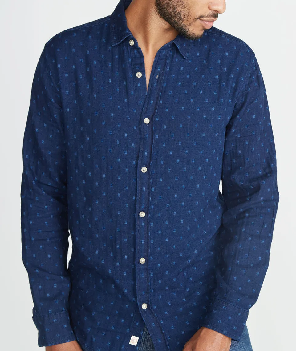 Hudson Indigo Button Down sold by Marine Layer product image thumbnail 3