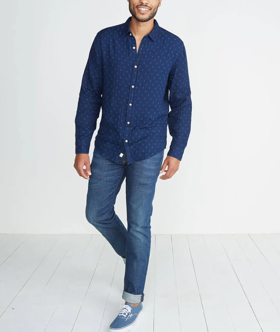 Hudson Indigo Button Down sold by Marine Layer product image thumbnail 4
