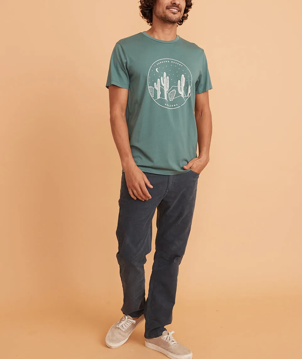 Signature Crew Tee in Mallard Saguaro sold by Marine Layer product image thumbnail 3