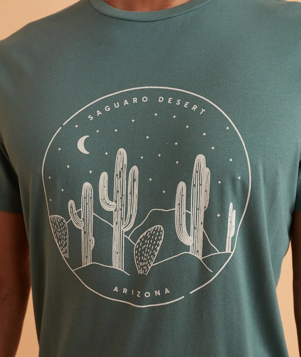 Signature Crew Tee in Mallard Saguaro sold by Marine Layer product image thumbnail 4