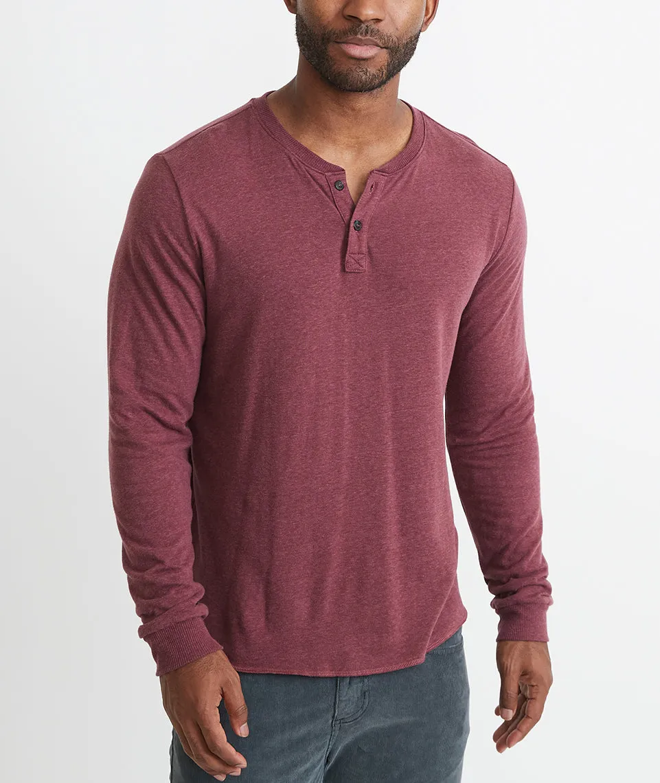 Double Knit Henley in Tawny Port sold by Marine Layer product image thumbnail 2