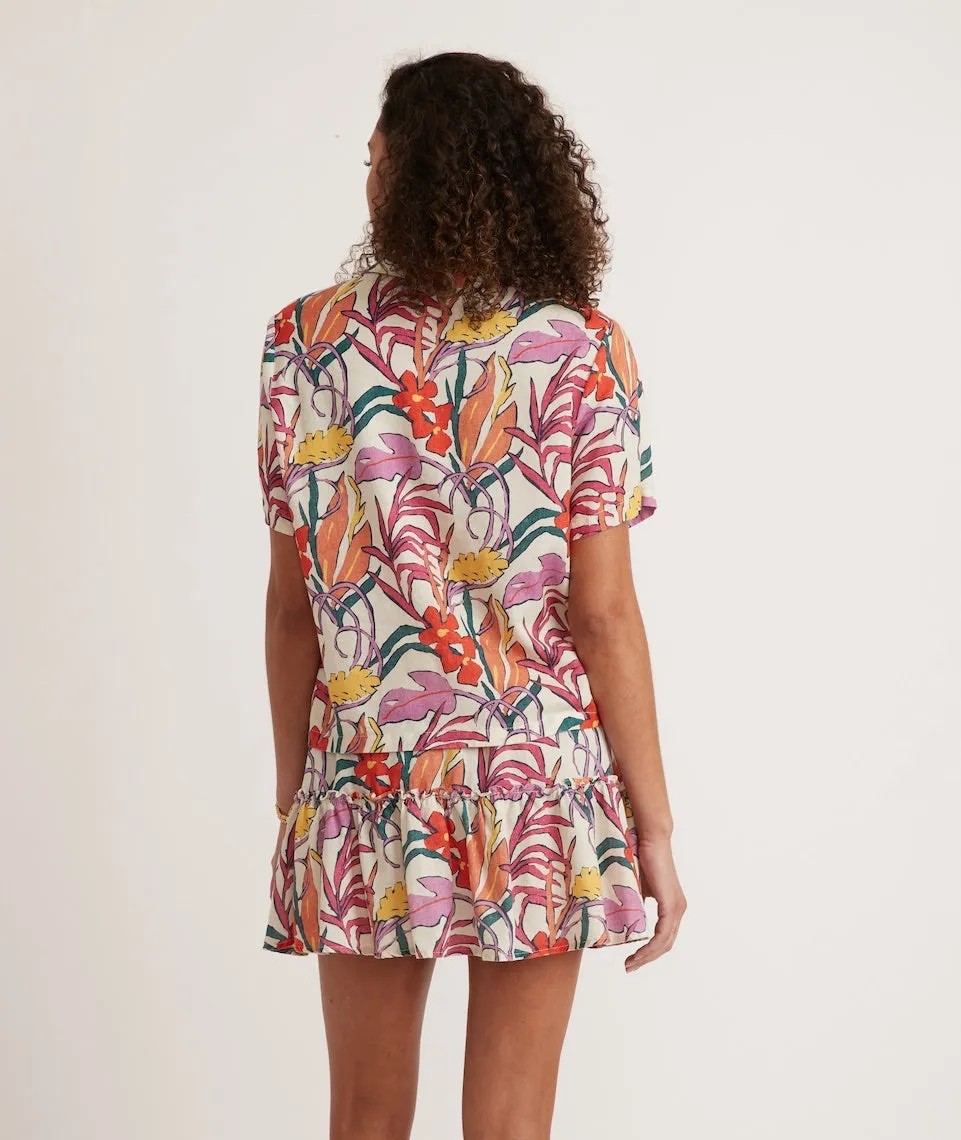 Lucy Resort Shirt in Tropical Floral sold by Marine Layer product image thumbnail 5