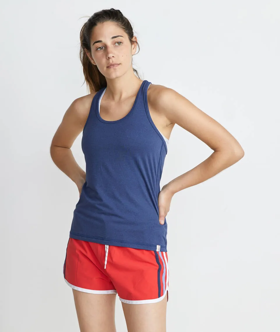 Steffi Racerback Tank in Navy sold by Marine Layer