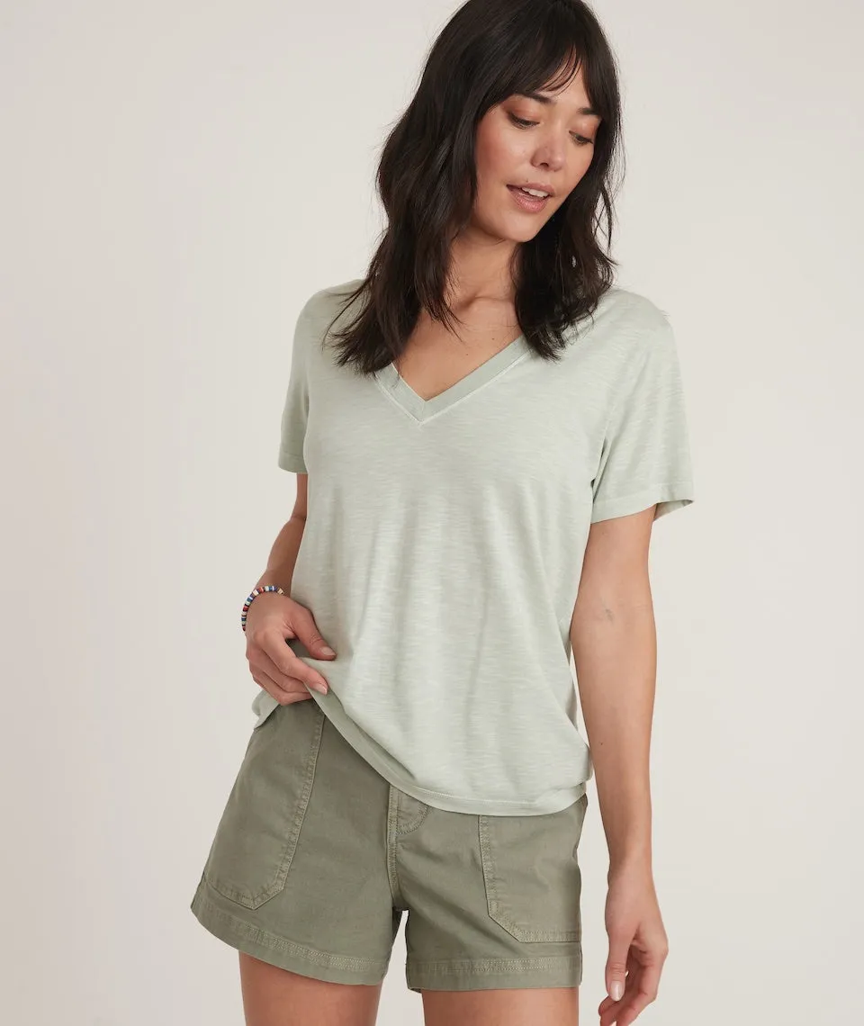 Boyfriend V-Neck Tee in Smoke Green sold by Marine Layer product image thumbnail 3