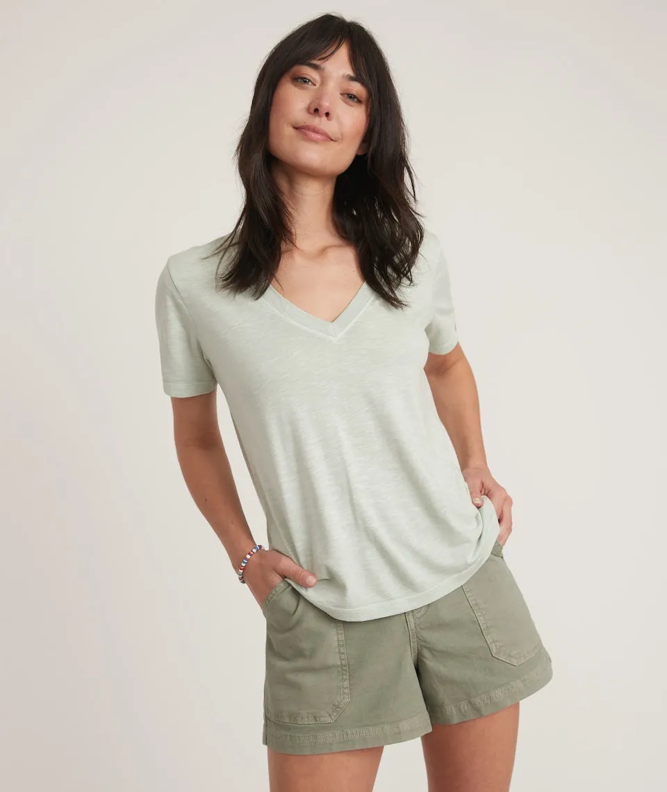 Boyfriend V-Neck Tee in Smoke Green sold by Marine Layer product image thumbnail 2