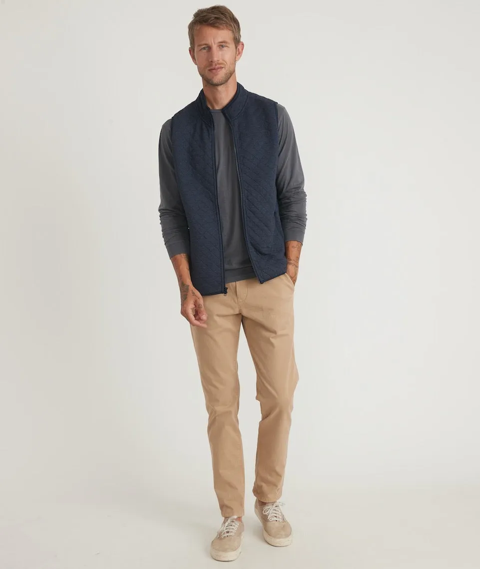 Men's Corbet Full Zip Vest in Navy sold by Marine Layer product image thumbnail 2