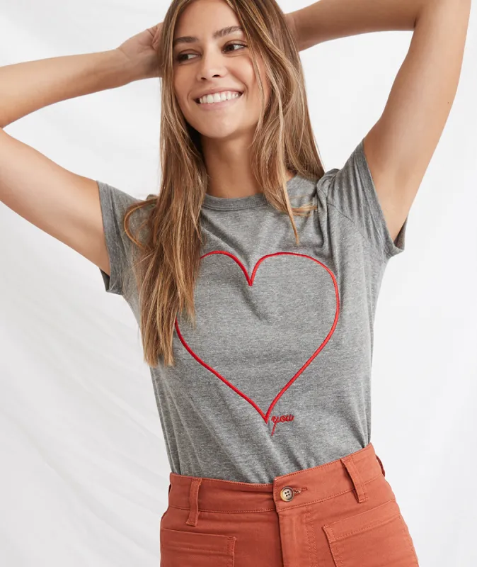 Heart You Tee sold by Marine Layer