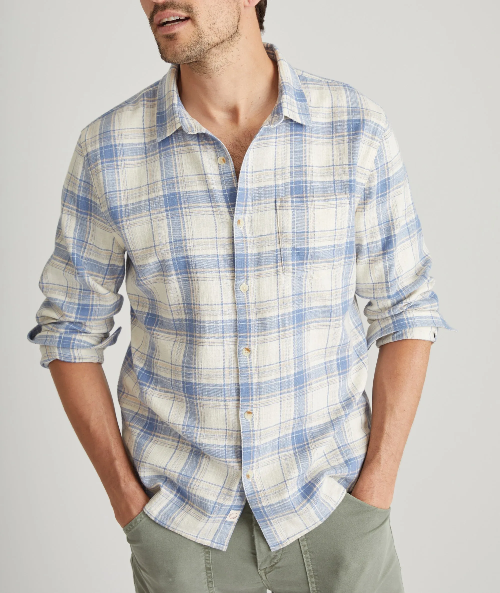 Stretch Selvage Long Sleeve Shirt sold by Marine Layer product image thumbnail 3