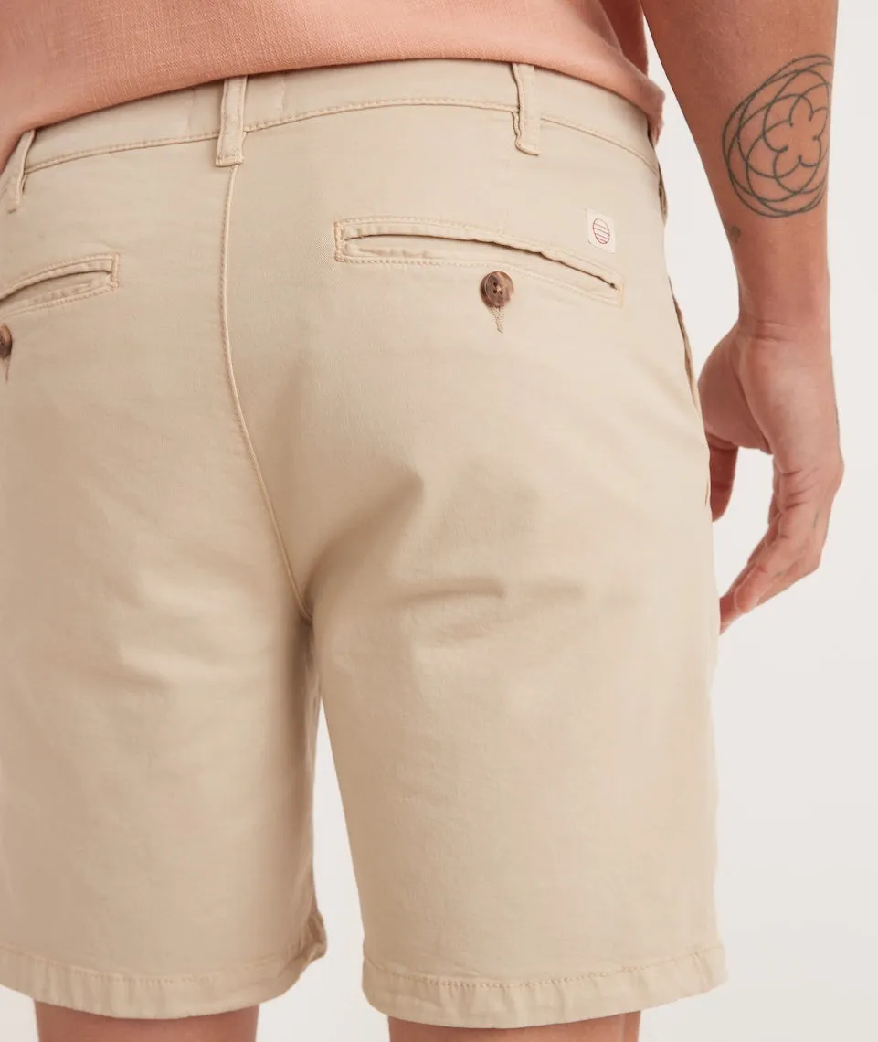 7" Stretch Twill Chino Short in Faded Khaki sold by Marine Layer product image thumbnail 4