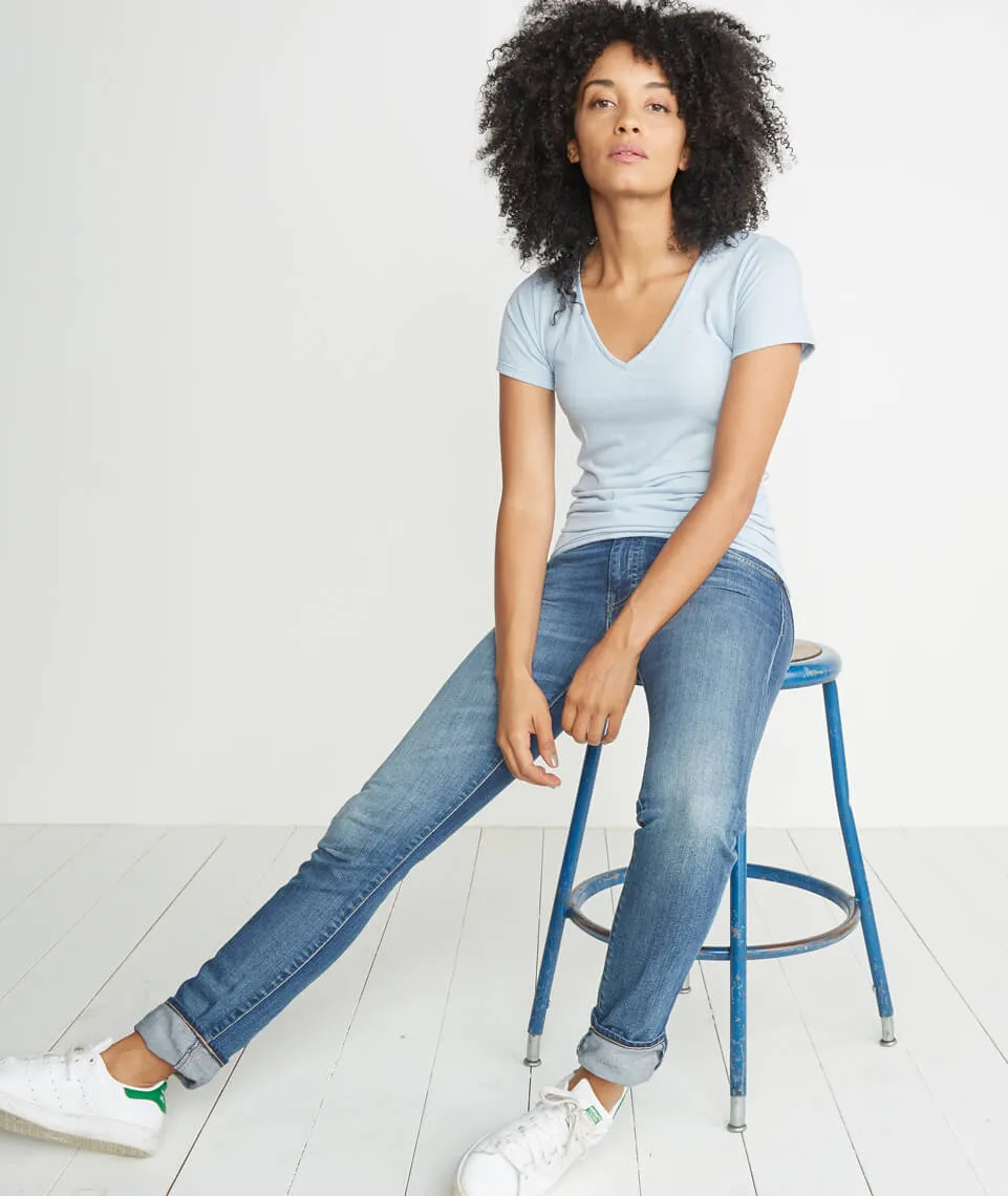 V-Neck in Carolina Blue sold by Marine Layer product image thumbnail 2