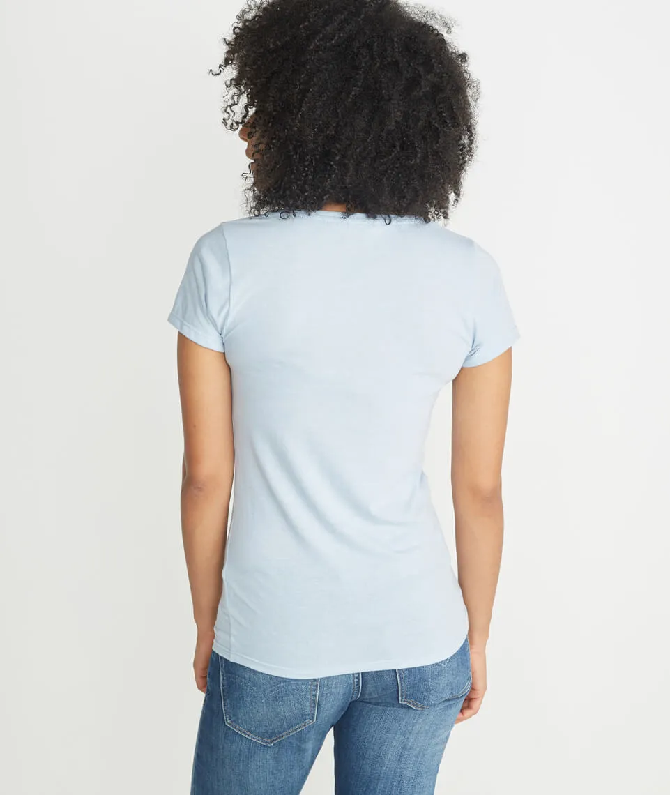 V-Neck in Carolina Blue sold by Marine Layer product image thumbnail 5