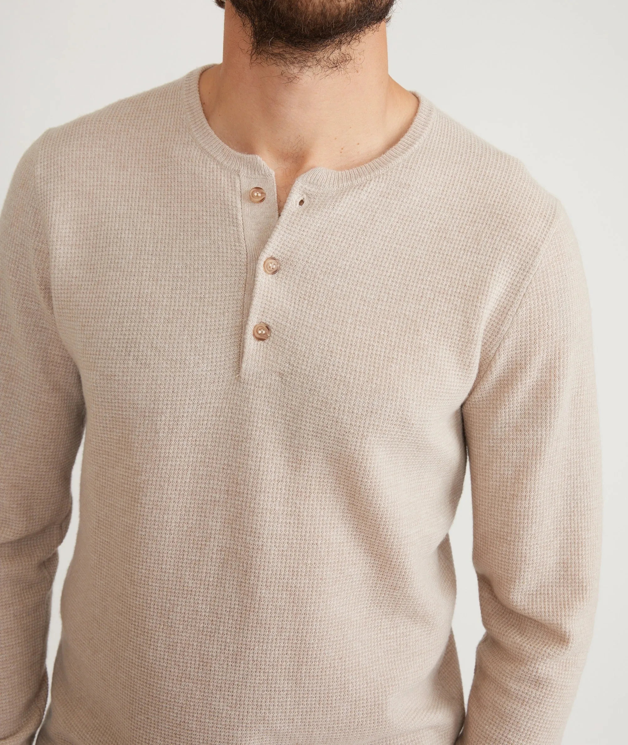 Merino Blend Sweater Henley sold by Marine Layer product image thumbnail 3