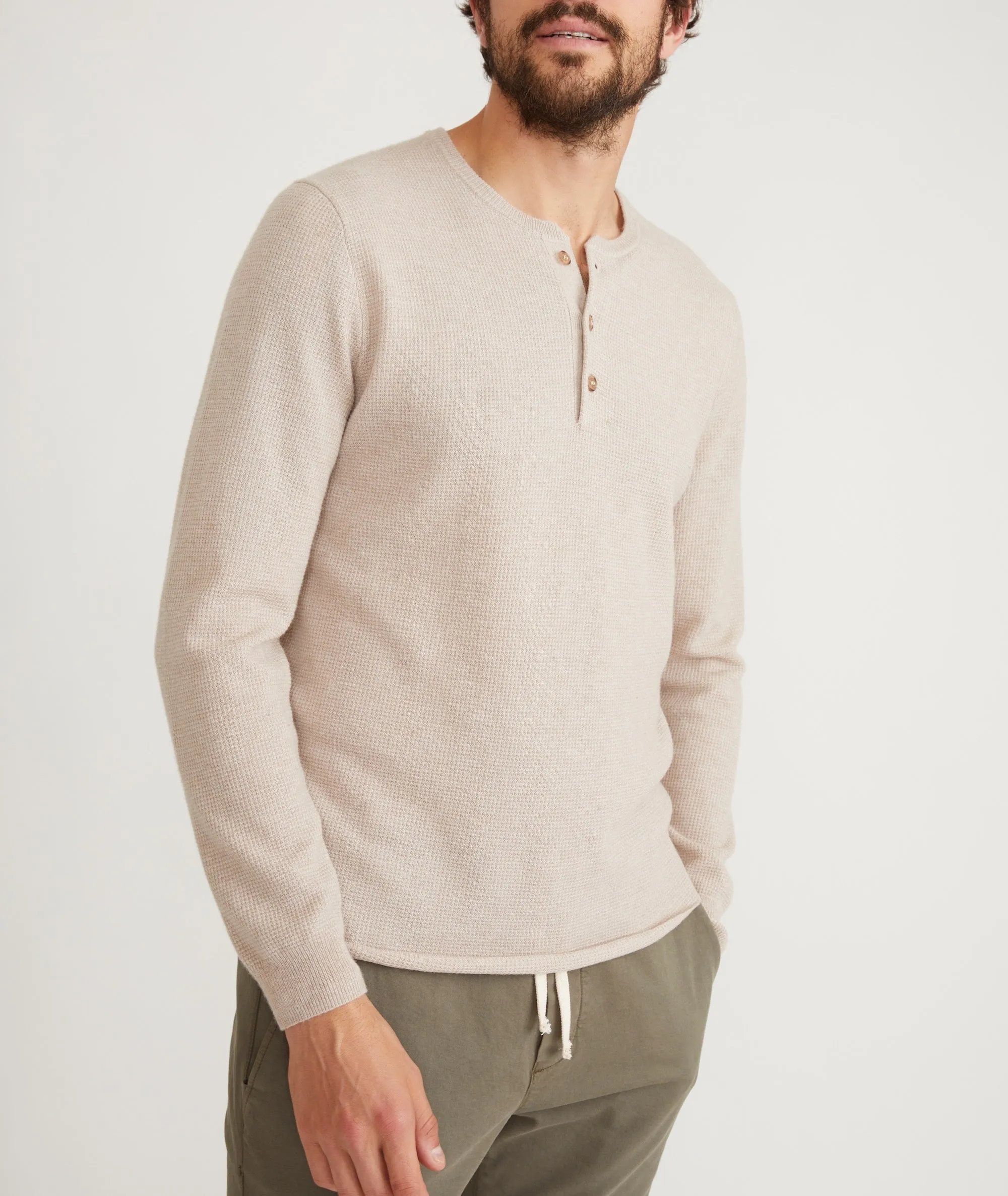 Merino Blend Sweater Henley sold by Marine Layer product image thumbnail 4