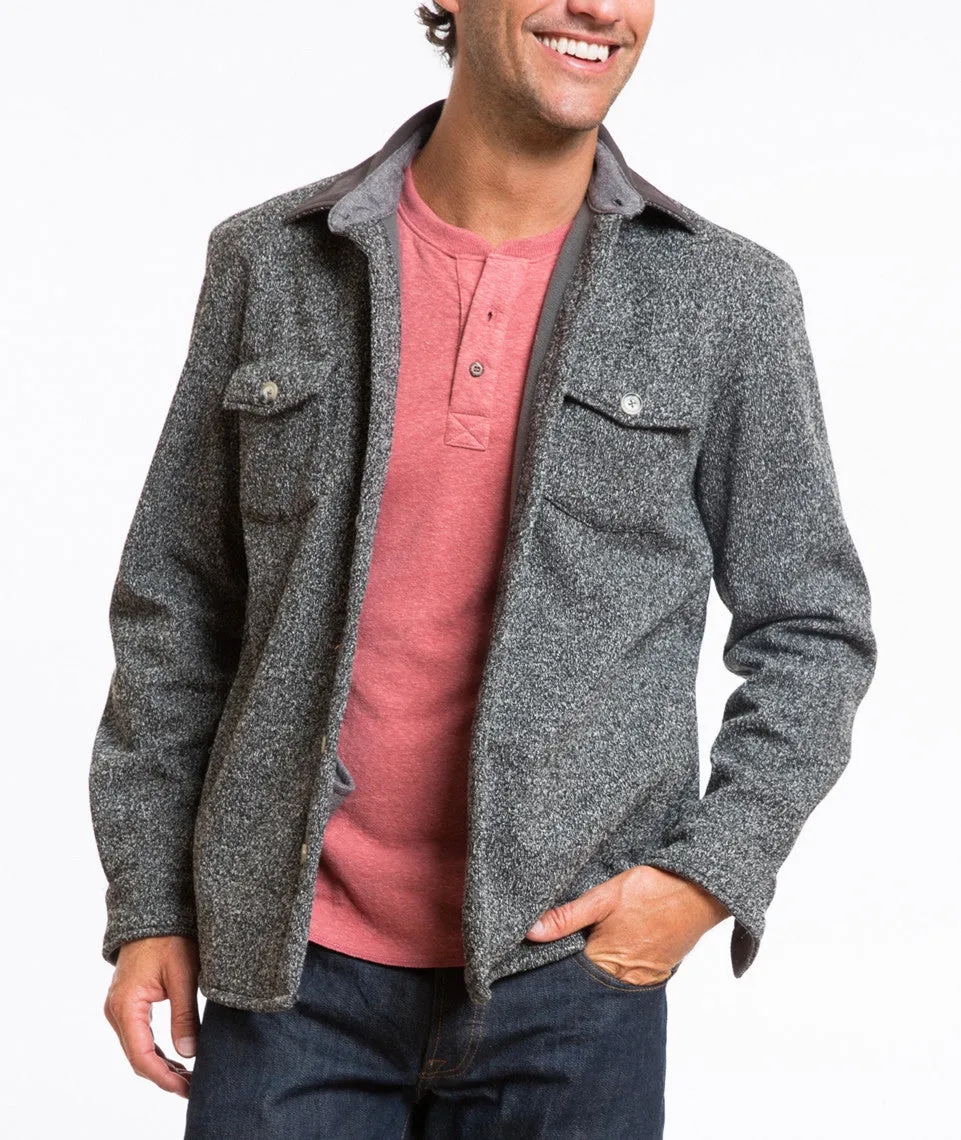 Rainier Shacket sold by Marine Layer