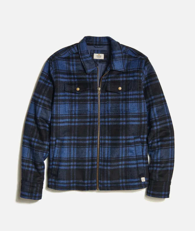 Brushed Wool Zip Jacket sold by Marine Layer