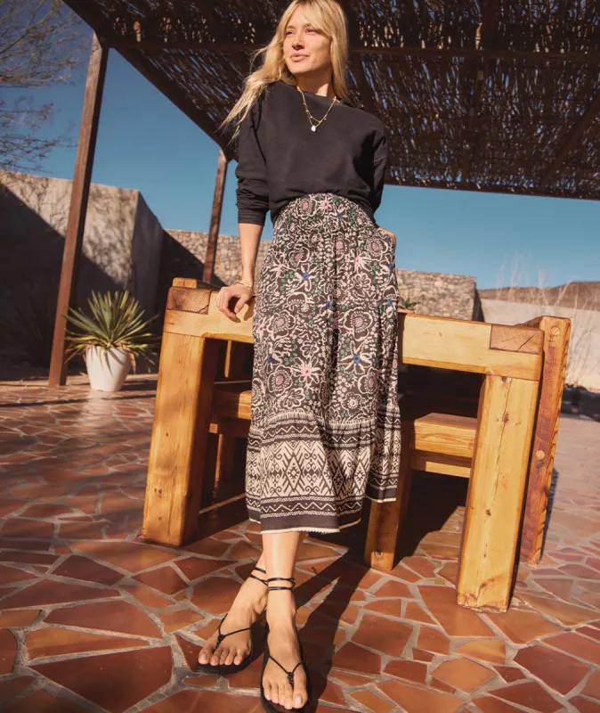 Corinne TENCEL Maxi Skirt sold by Marine Layer