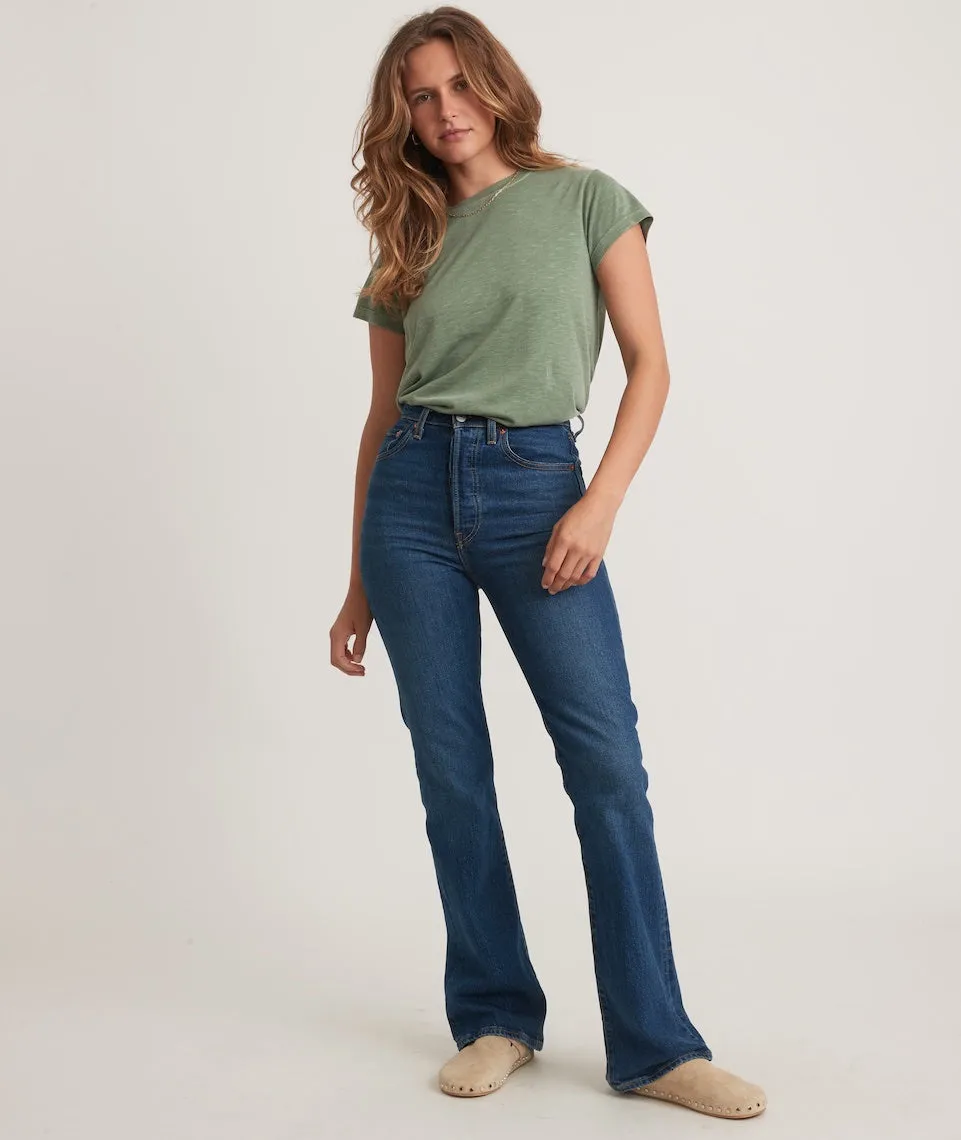 Swing Crew Tee in Garden Green sold by Marine Layer product image thumbnail 5