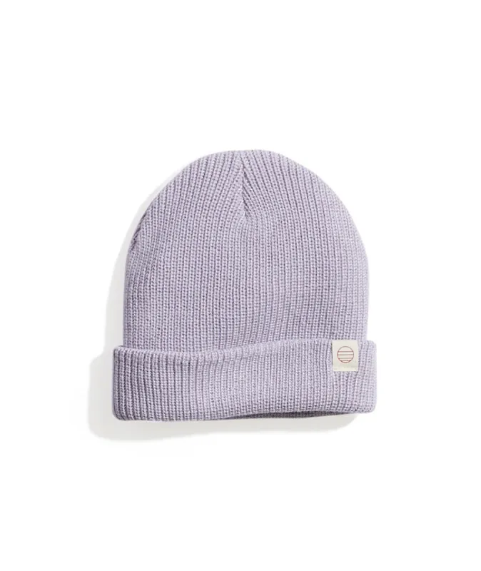 Tahoe Beanie in Purple Heather sold by Marine Layer