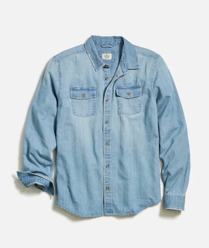 Classic Denim Overshirt sold by Marine Layer