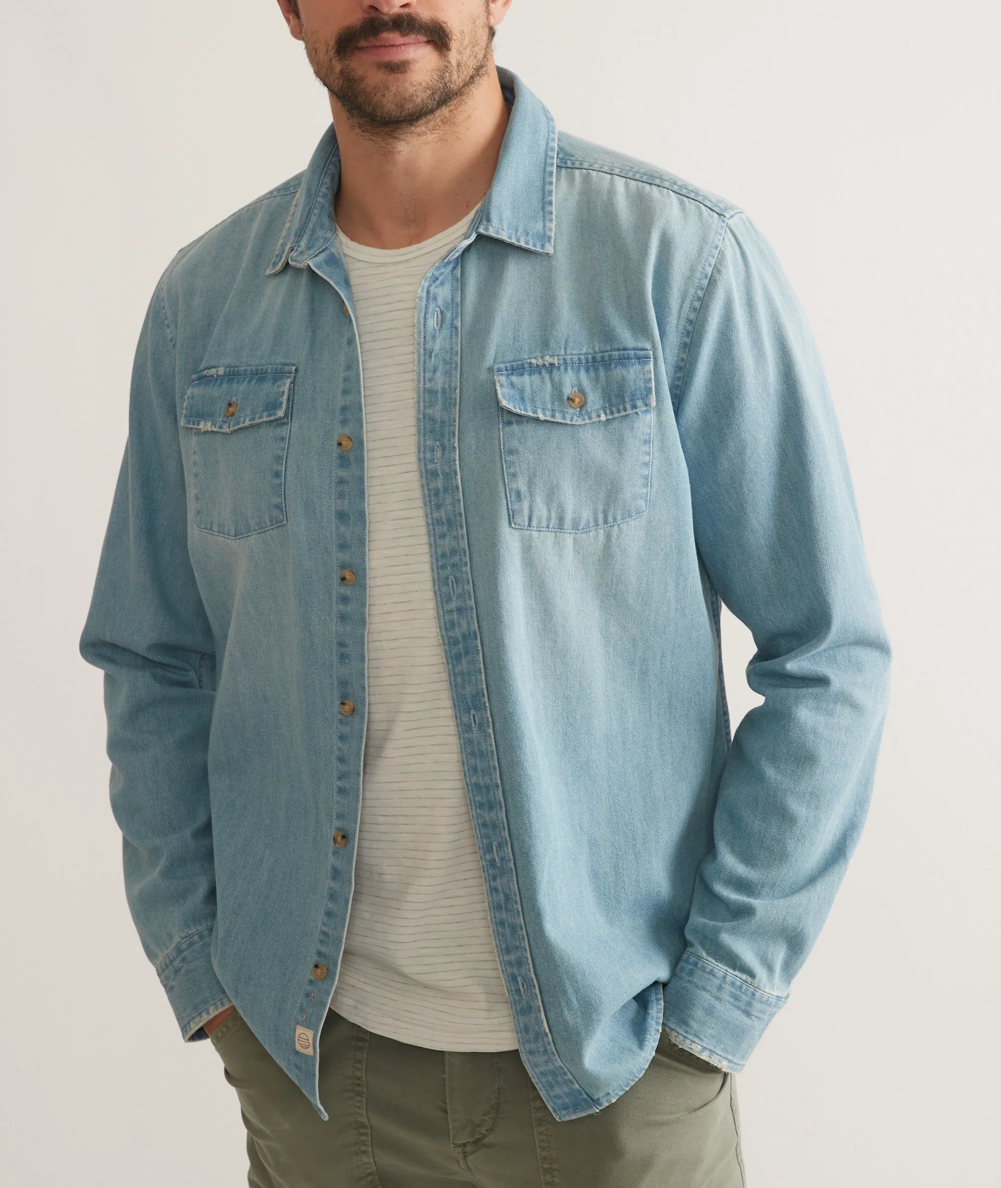 Classic Denim Overshirt sold by Marine Layer product image thumbnail 2