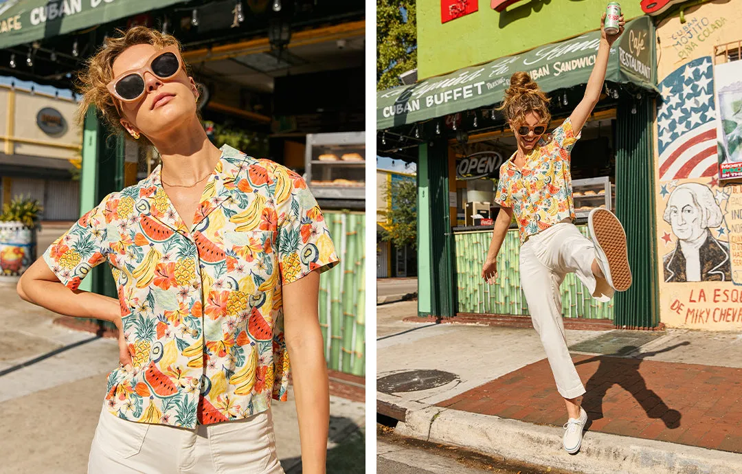 Gals Party Print MC sold by Marine Layer