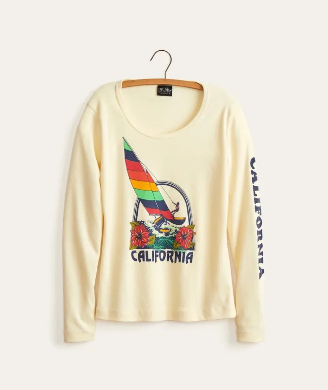 California Windsurfer Longsleeve Tee sold by Marine Layer