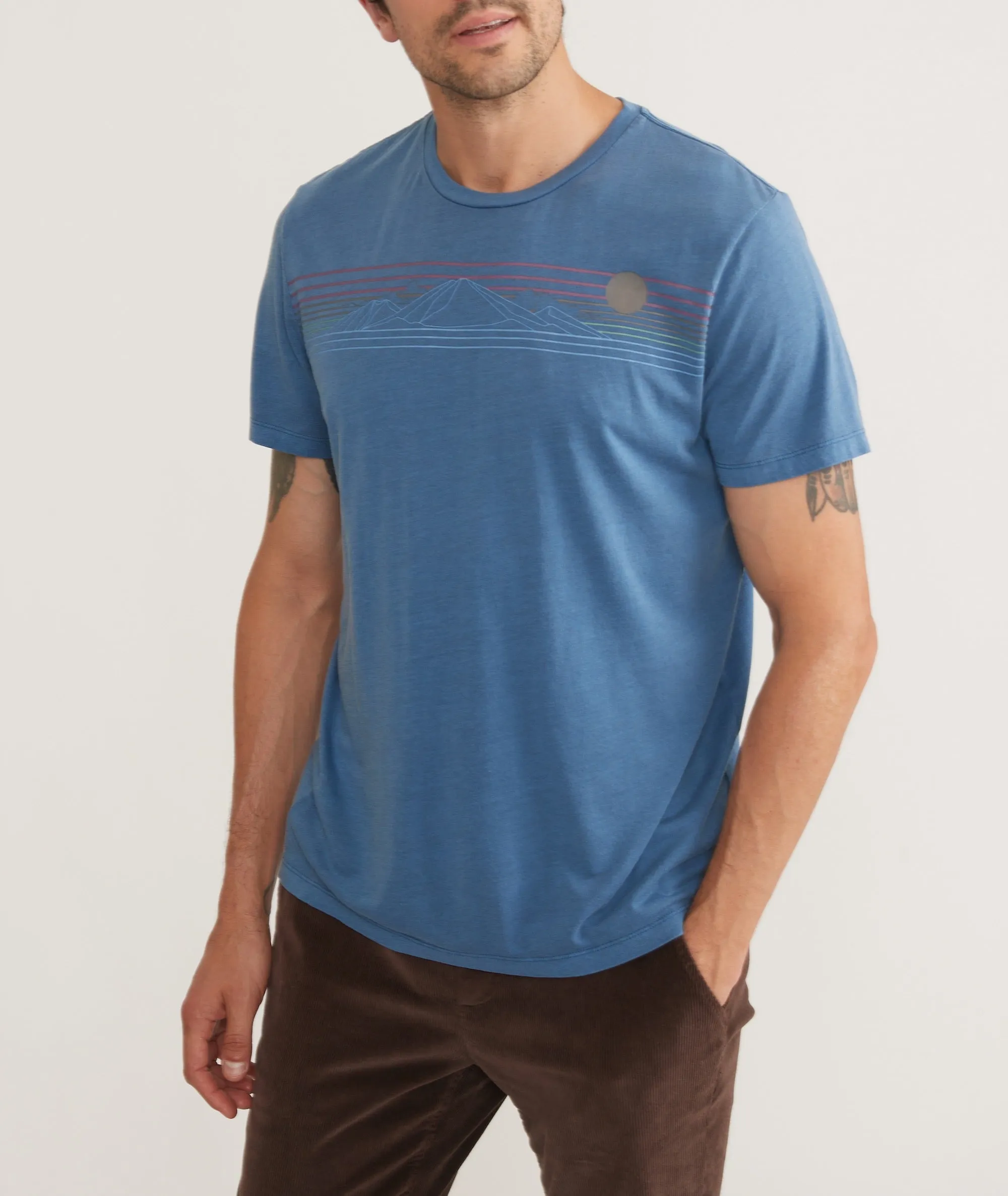 Signature Crew Graphic Tee sold by Marine Layer product image thumbnail 2