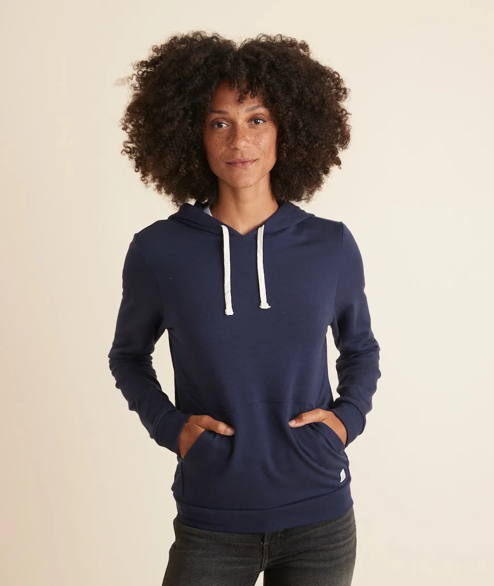 Women's Sunset Pullover Hoodie in True Navy sold by Marine Layer product image thumbnail 3