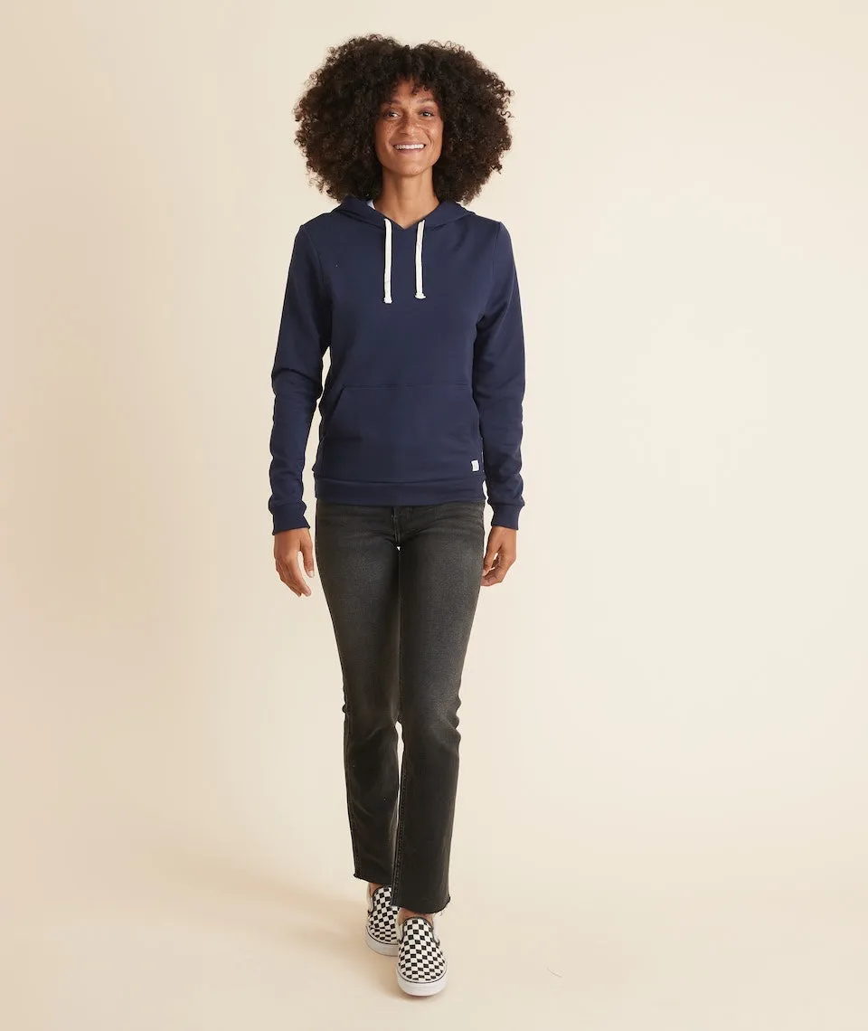 Women's Sunset Pullover Hoodie in True Navy sold by Marine Layer product image thumbnail 4